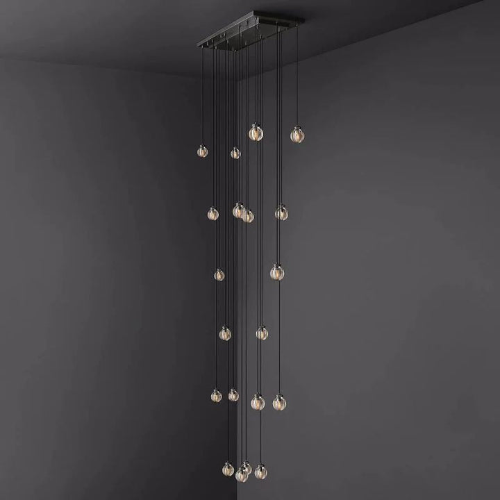 Popular Pearl Rectangle Chandelier 54"