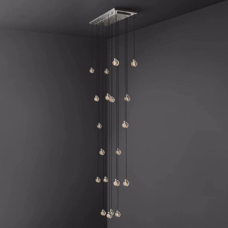 Popular Pearl Rectangle Chandelier 54"