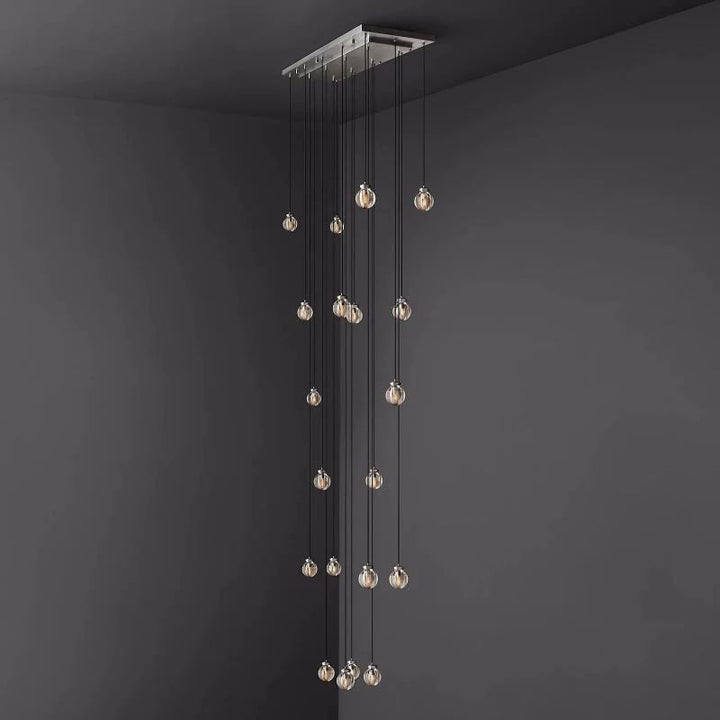 Popular Pearl Rectangle Chandelier 54"