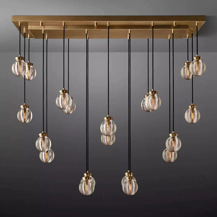 Popular Pearl Rectangle Chandelier 54"