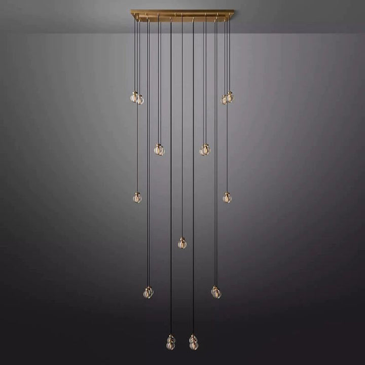 Popular Pearl Rectangle Chandelier 54"