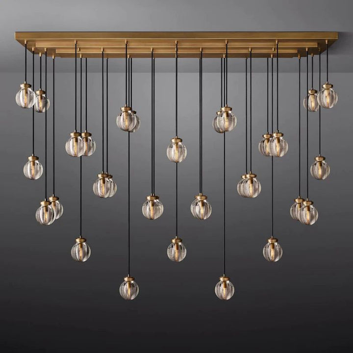 Popular Pearl Rectangle Chandelier 72"