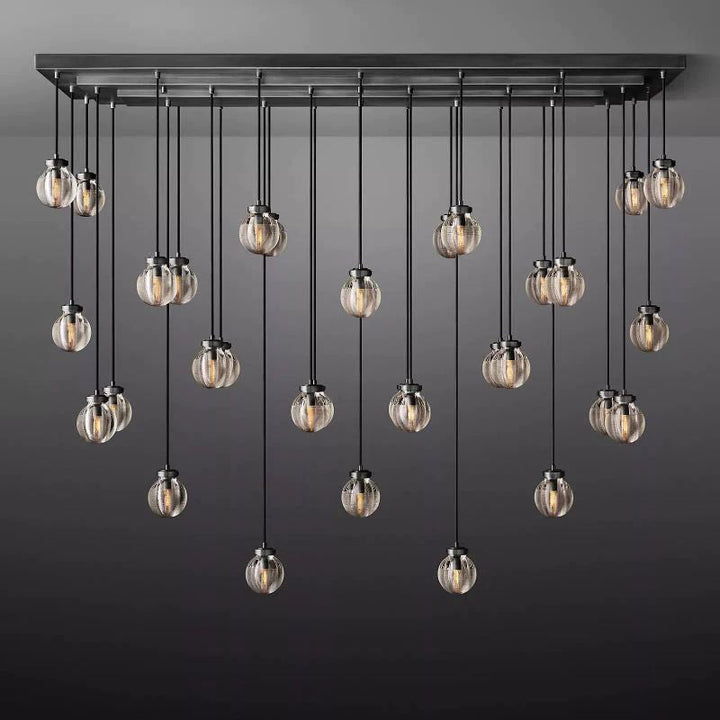 Popular Pearl Rectangle Chandelier 72"