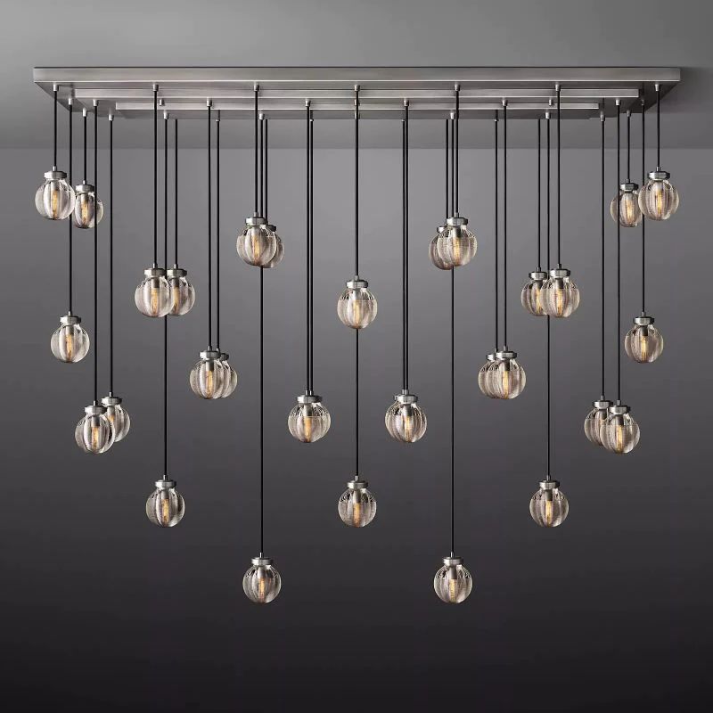 Popular Pearl Rectangle Chandelier 72"