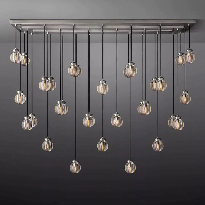 Popular Pearl Rectangle Chandelier 72"