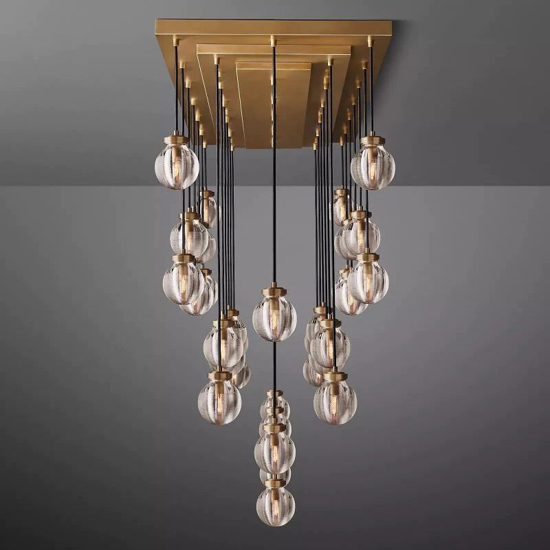 Popular Pearl Rectangle Chandelier 72"