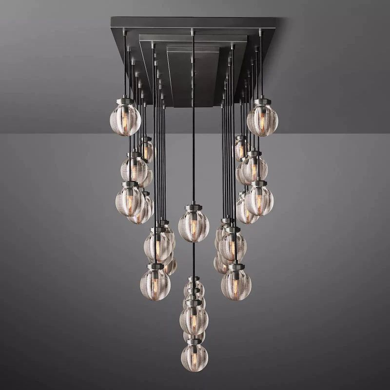 Popular Pearl Rectangle Chandelier 72"