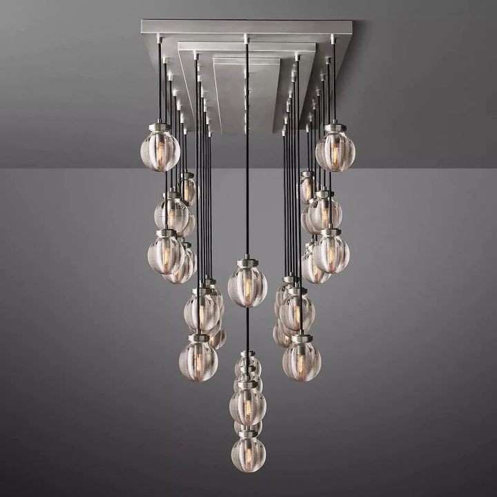 Popular Pearl Rectangle Chandelier 72"