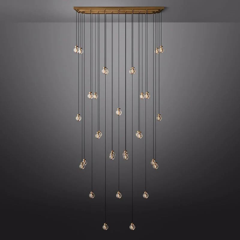 Popular Pearl Rectangle Chandelier 72"