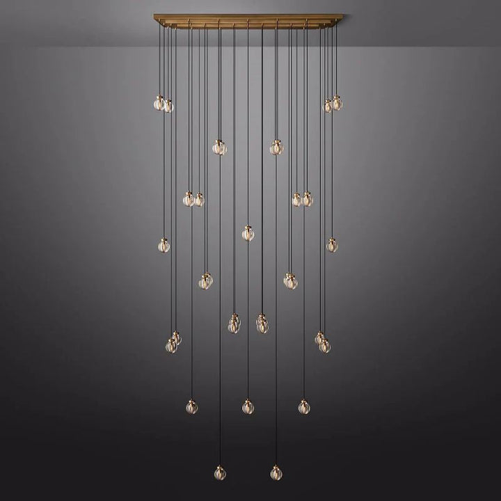 Popular Pearl Rectangle Chandelier 72"