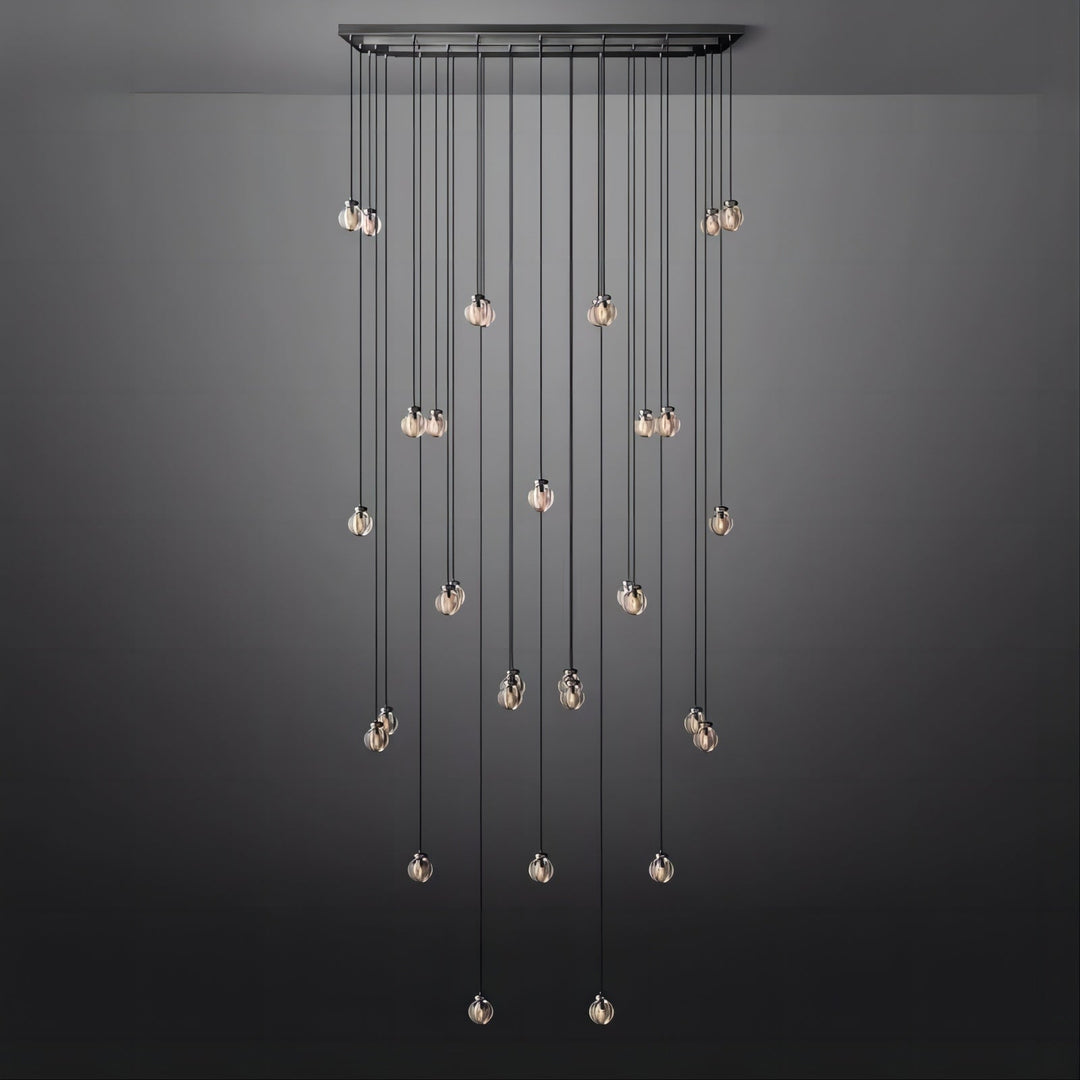 Popular Pearl Rectangle Chandelier 72"