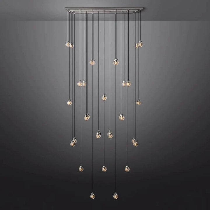 Popular Pearl Rectangle Chandelier 72"