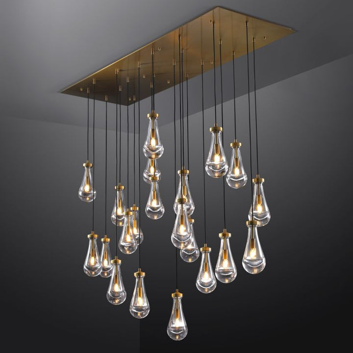 Raindrop Rectangle Chandelier