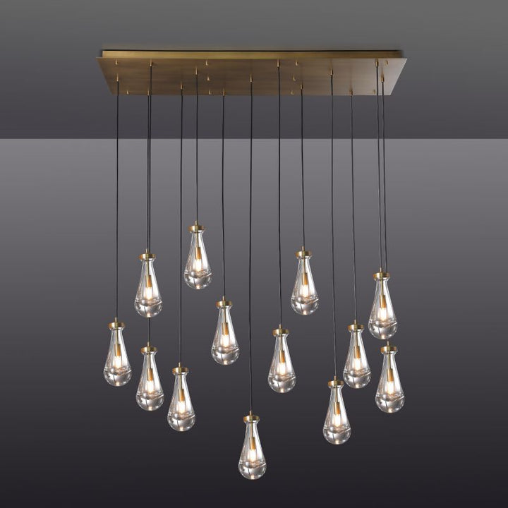 Raindrop Rectangle Chandelier