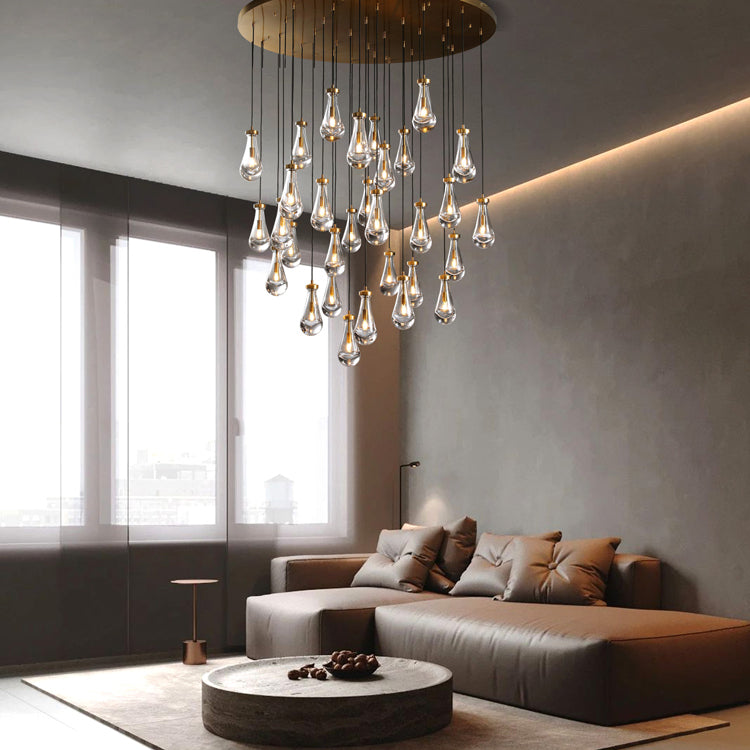 Raindrop Round Chandelier 47’‘