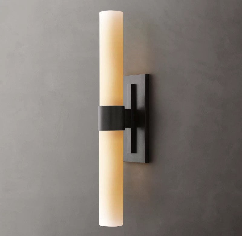 Ravello Milk Glass Linear Sconce
