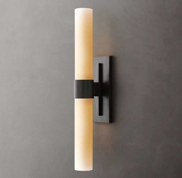 Ravello Milk Glass Linear Sconce
