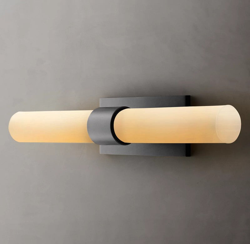 Ravello Milk Glass Linear Sconce