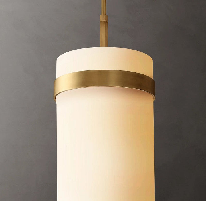 Ravello Milk Glass Pendant 12"