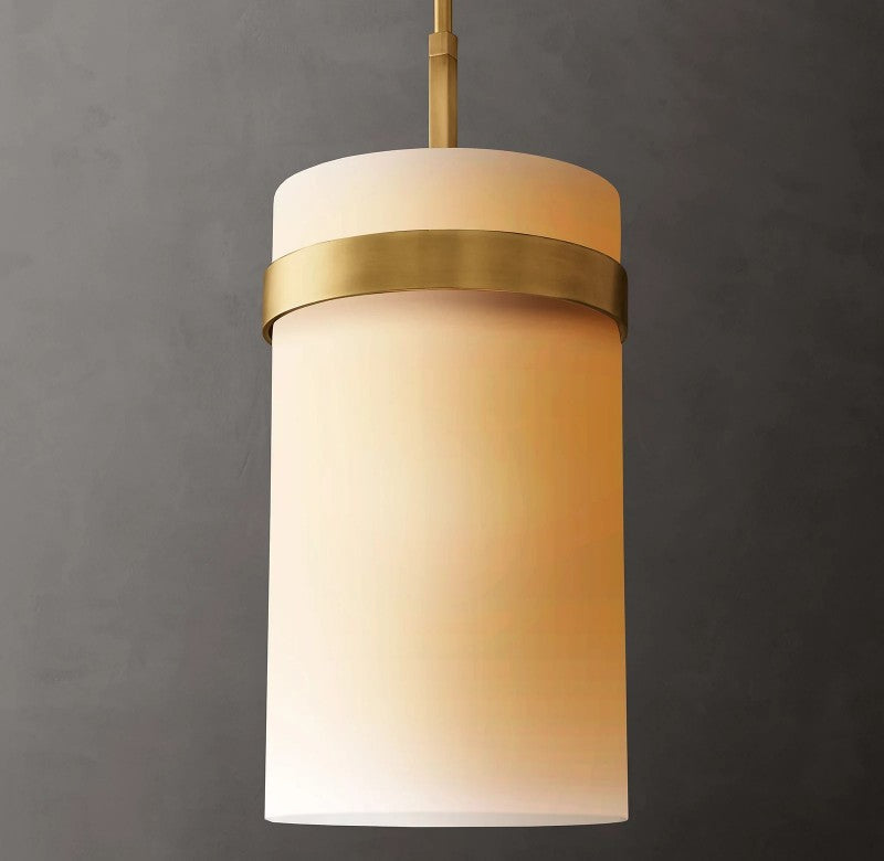 Ravello Milk Glass Pendant 12"