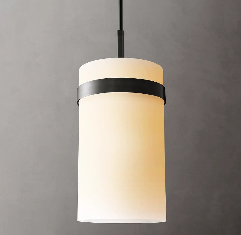 Ravello Milk Glass Pendant 12"