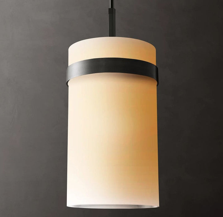 Ravello Milk Glass Pendant 12"