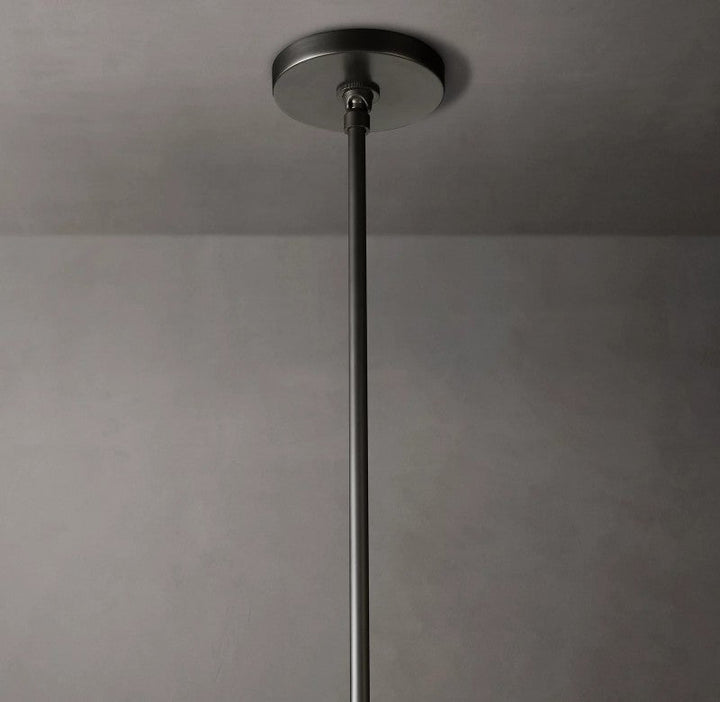 Ravello Milk Glass Pendant 8"