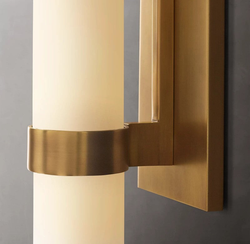 Ravello Milk Glass Sconce 12"