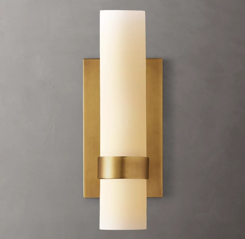 Ravello Milk Glass Sconce 12"