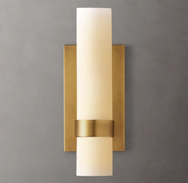 Ravello Milk Glass Sconce 12"