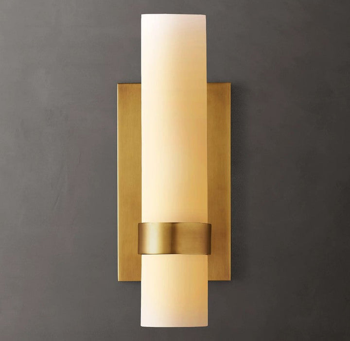 Ravello Milk Glass Sconce 12"