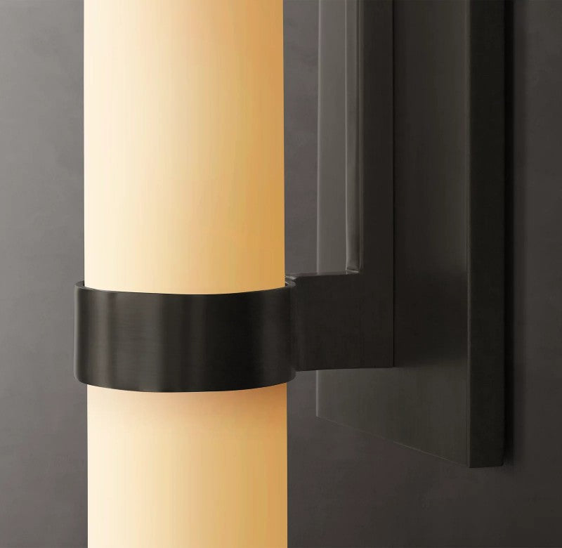 Ravello Milk Glass Sconce 12"