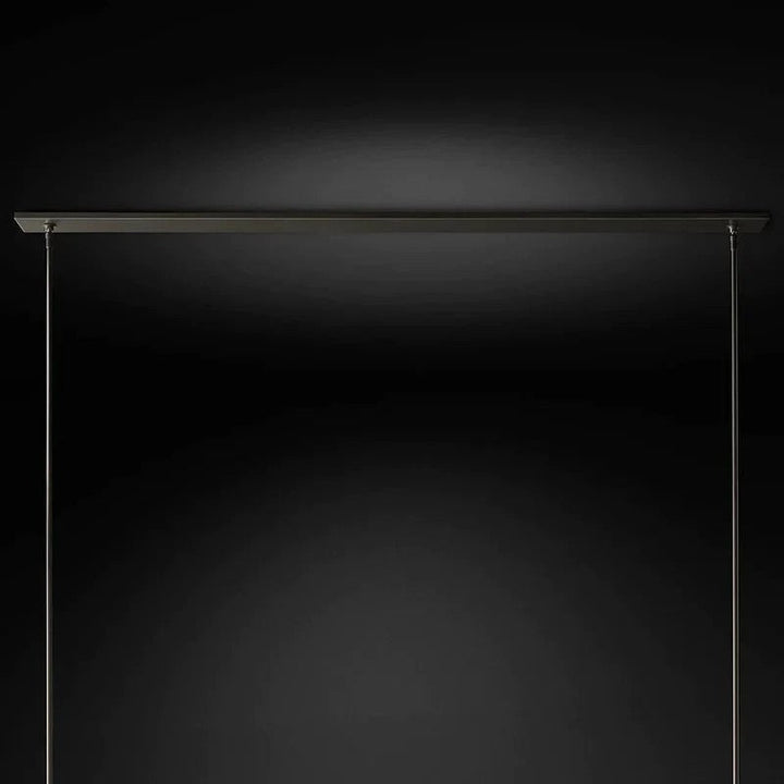 Rata Modern Fashion Glass Linear Chandelier 59"