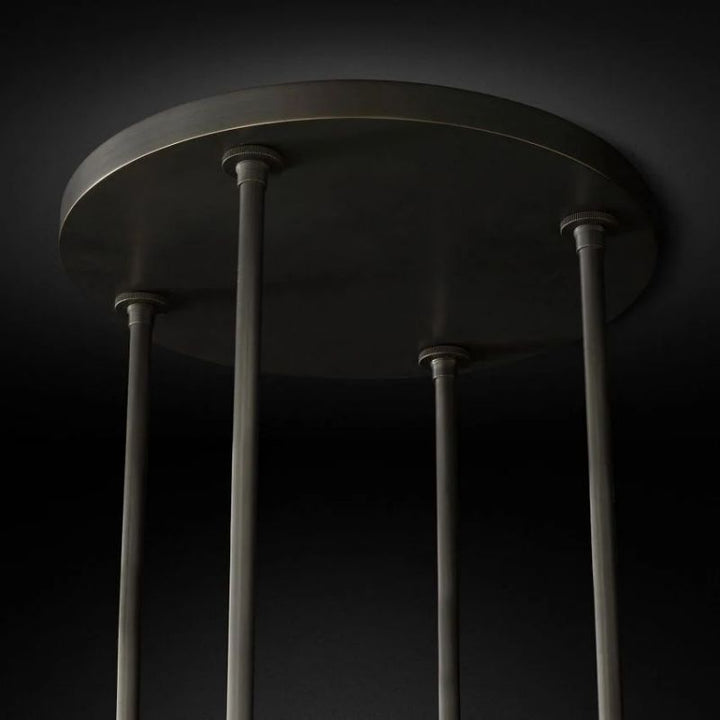 Rata Modern Fashion Glass Round Chandelier Light D36"