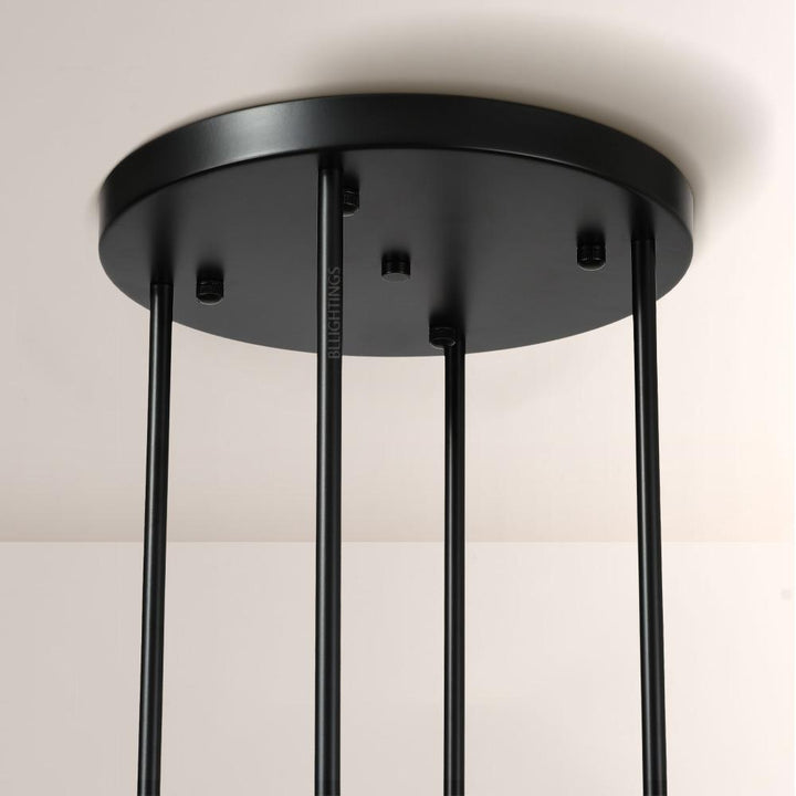 Ravello Modern Clear Glass Round Chandelier 48"