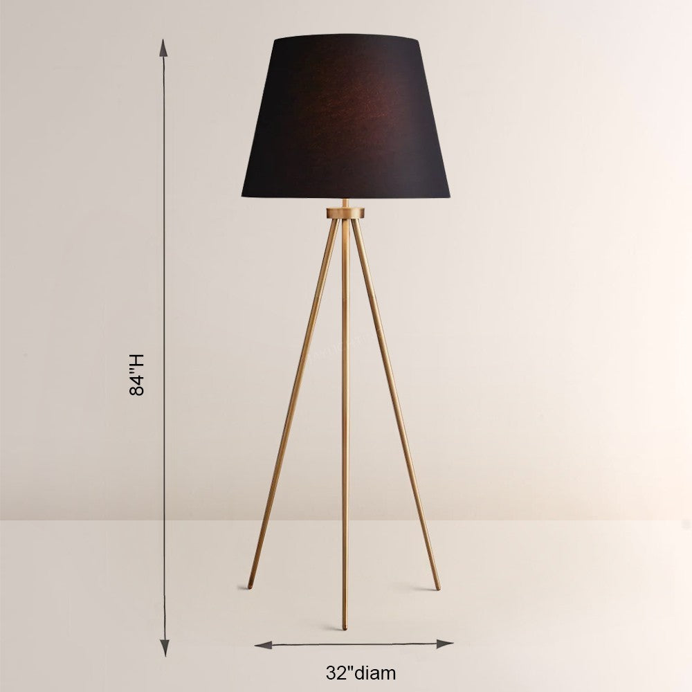 Reeva Linen Shade Floor Lamp
