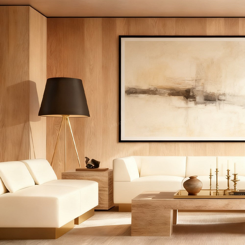 Reeva Linen Shade Floor Lamp