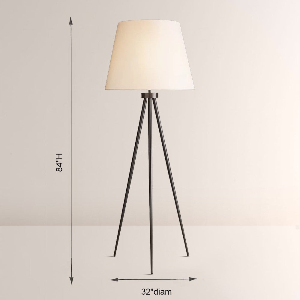 Reeva Linen Shade Floor Lamp
