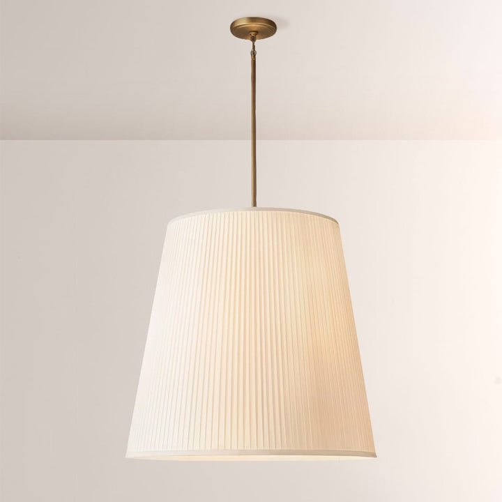 Reeva Pleated Barrel Pendant