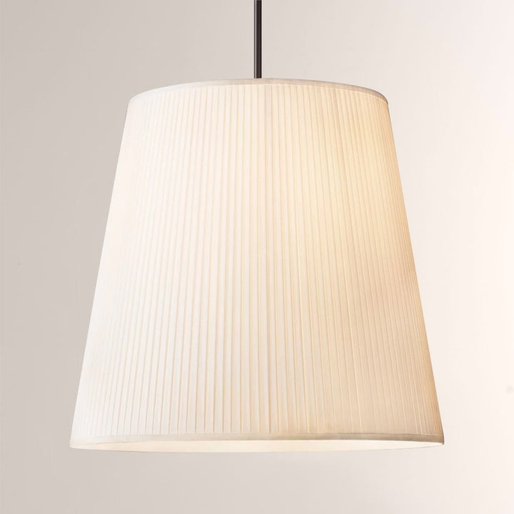 Reeva Pleated Barrel Pendant