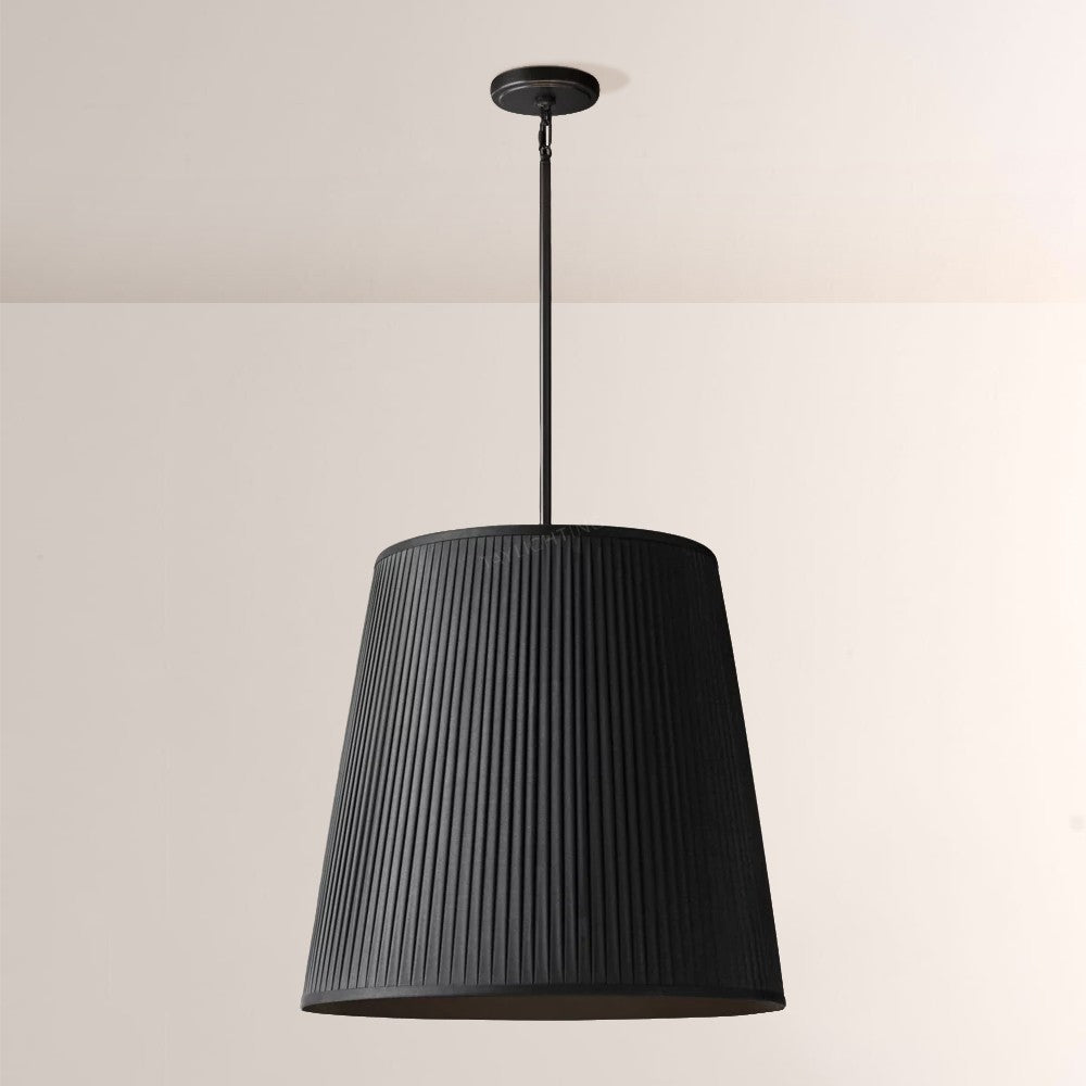 Reeva Pleated Barrel Pendant