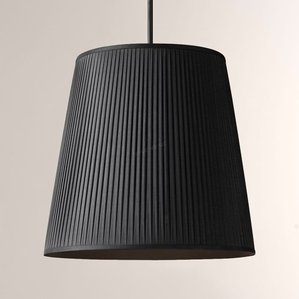 Reeva Pleated Barrel Pendant