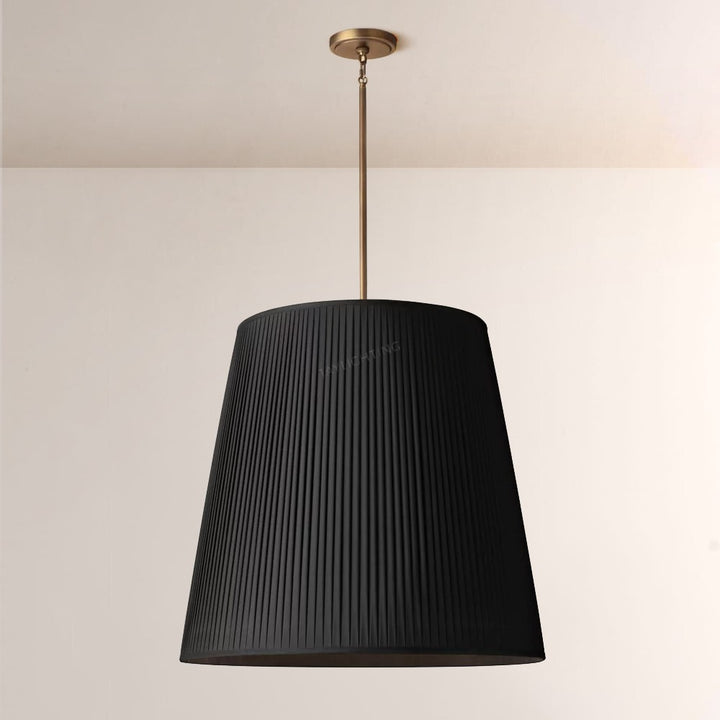 Reeva Pleated Barrel Pendant