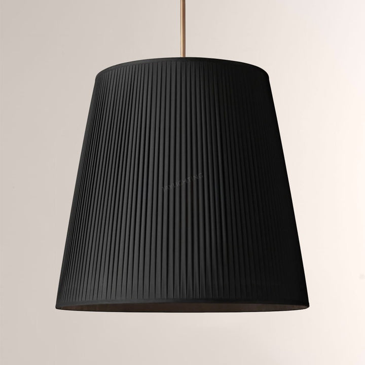 Reeva Pleated Barrel Pendant