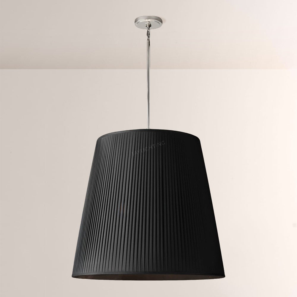 Reeva Pleated Barrel Pendant
