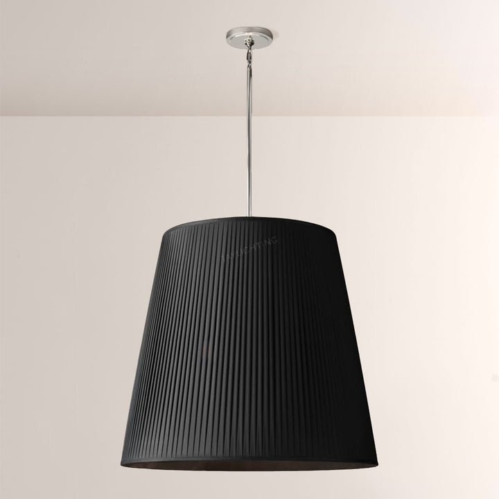Reeva Pleated Barrel Pendant