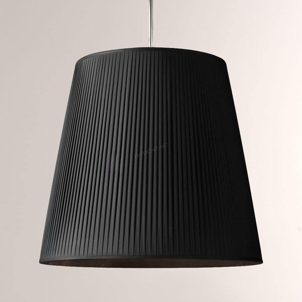 Reeva Pleated Barrel Pendant