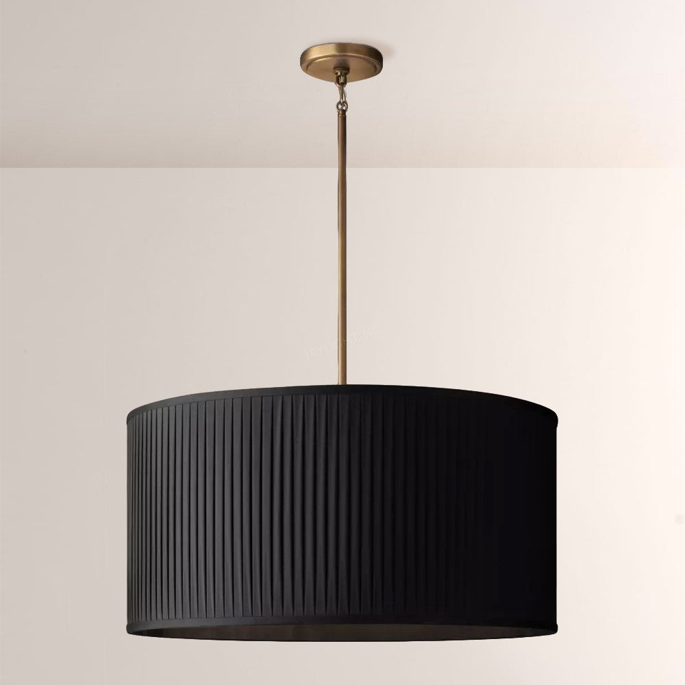 Reeva Pleated Drum Pendant