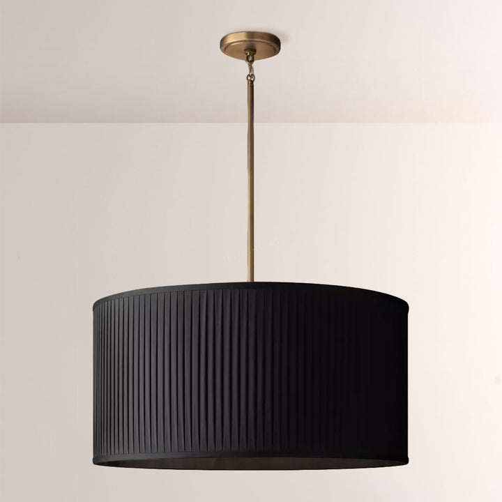 Reeva Pleated Drum Pendant