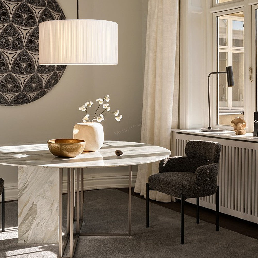 Reeva Pleated Drum Pendant
